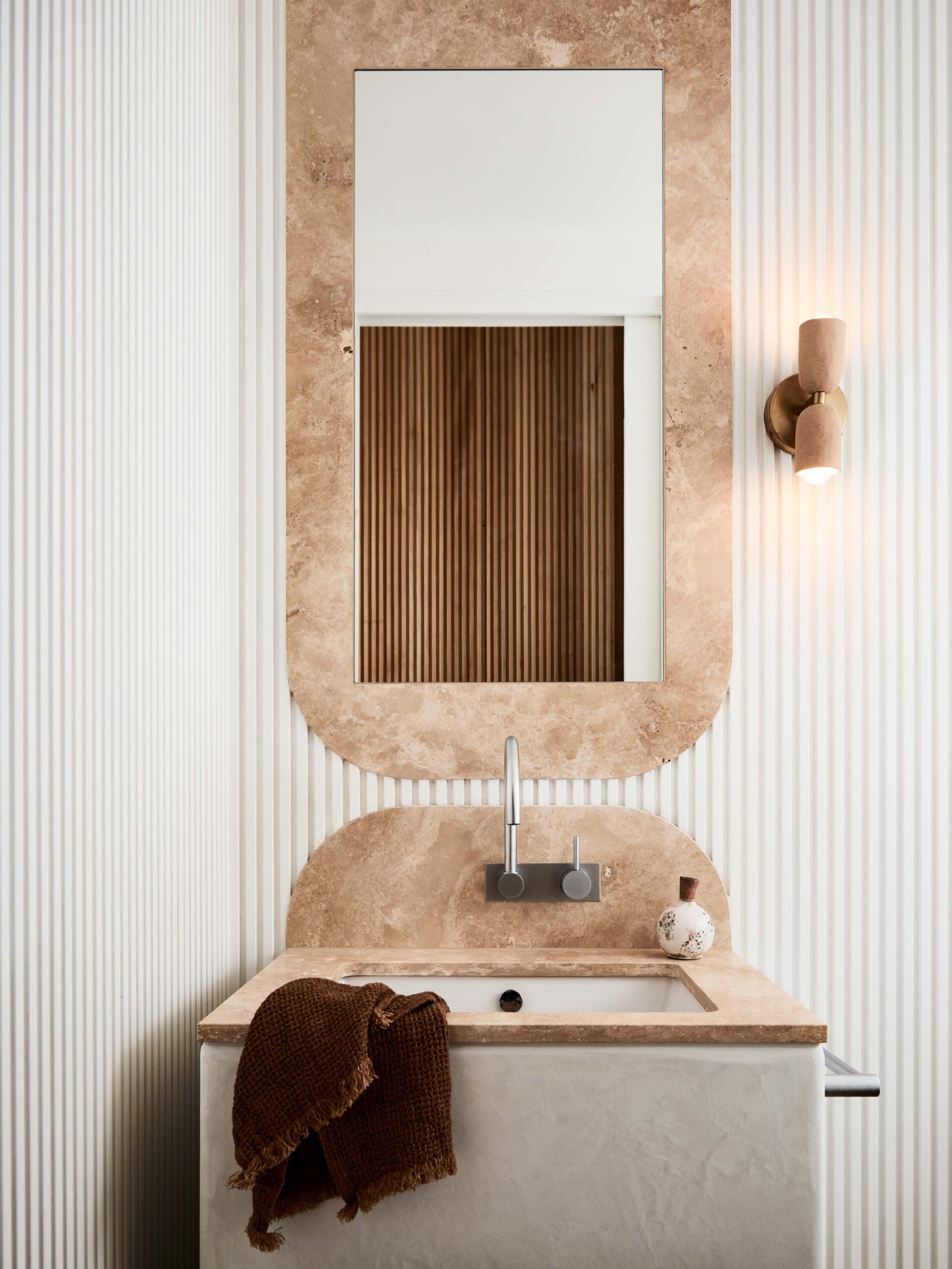 Travertine application